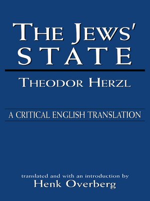cover image of The Jews' State